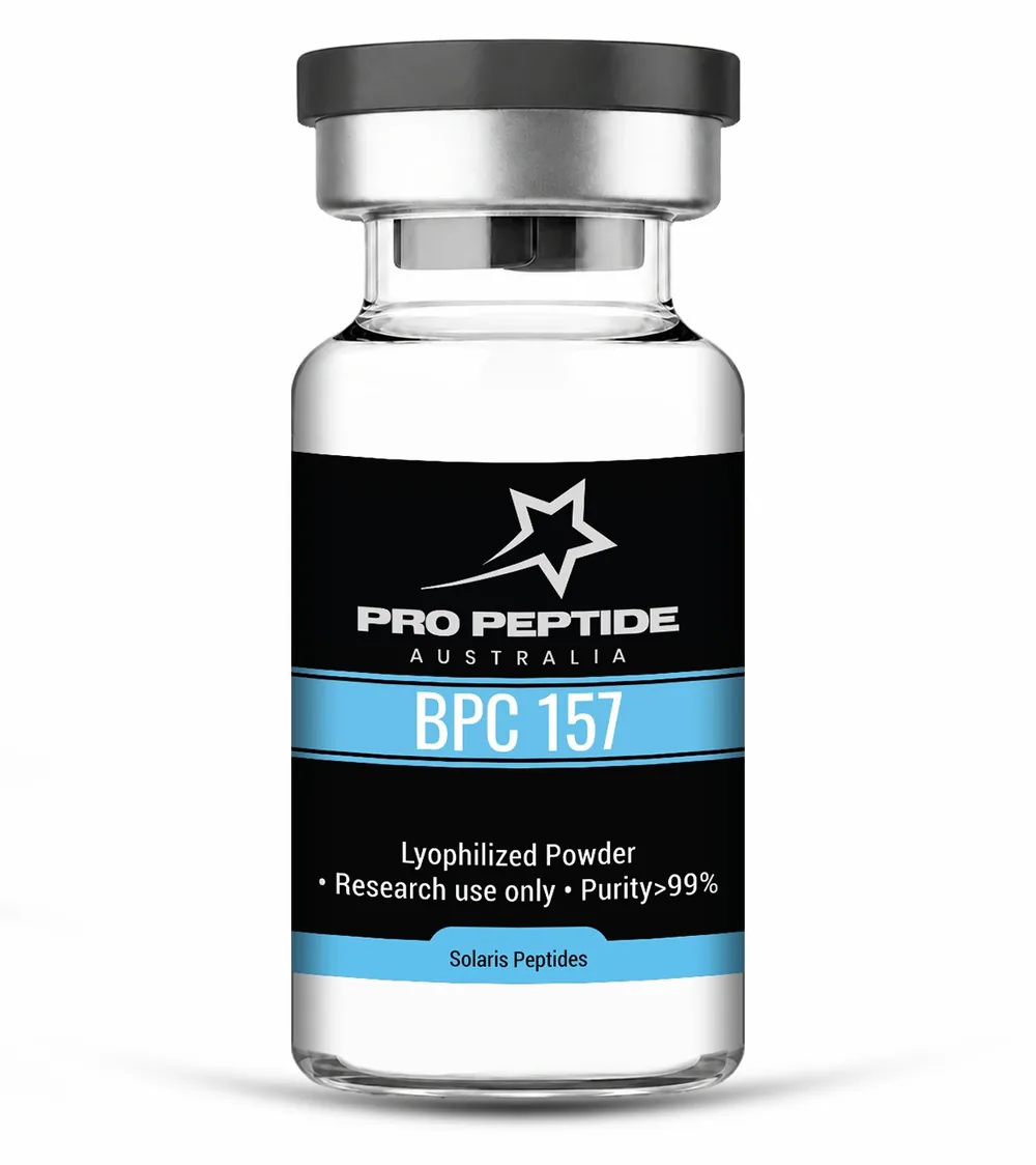 BPC-157 10mg — 99.79% purity research peptide vial supplied by Pro Peptide Australia