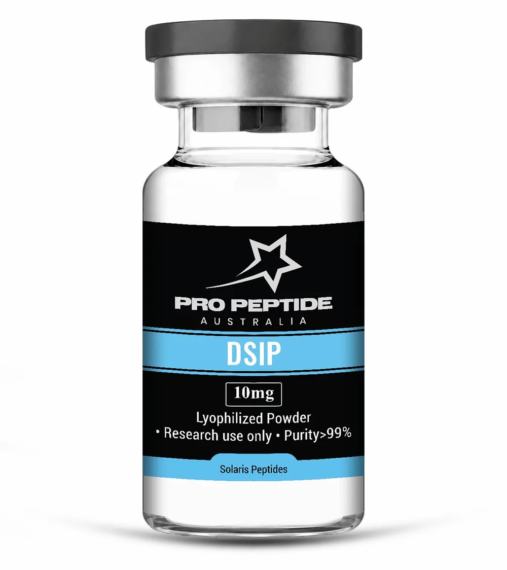 DSIP 10mg — 99.73% purity research peptide vial supplied by Pro Peptide Australia