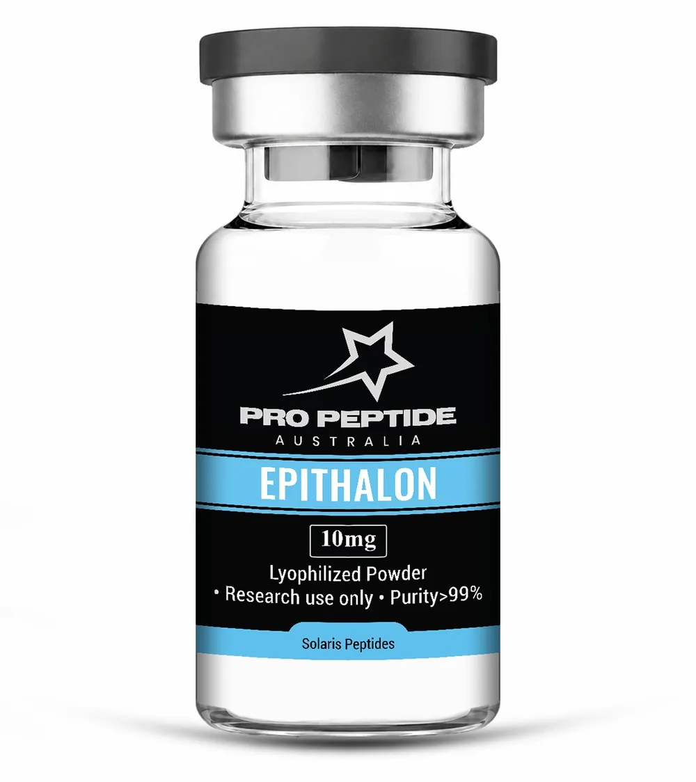 EPITHALON 10mg — ≥99% purity research peptide vial supplied by Pro Peptide Australia