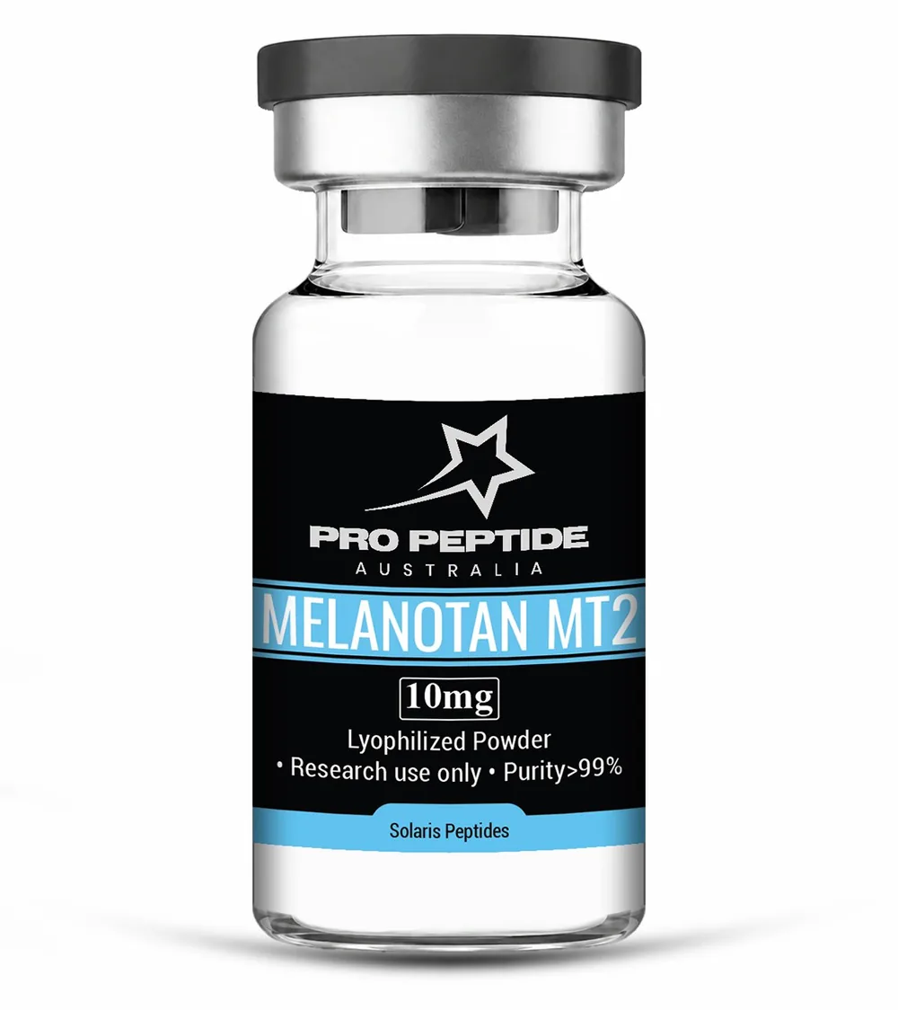 MELANOTAN MT2 10mg — 99.51% purity research peptide vial supplied by Pro Peptide Australia