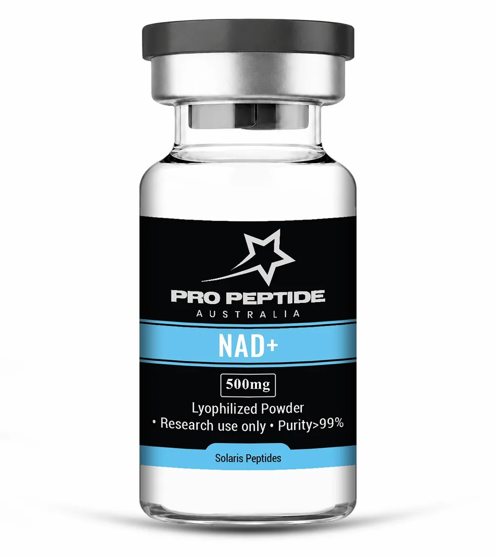 NAD+ 500mg — 99.00% purity research peptide vial supplied by Pro Peptide Australia