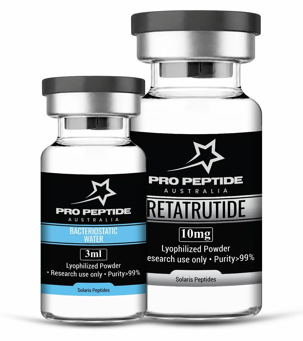 Retatrutide 10mg Starter Kit — ≥99% purity research peptide vial supplied by Pro Peptide Australia